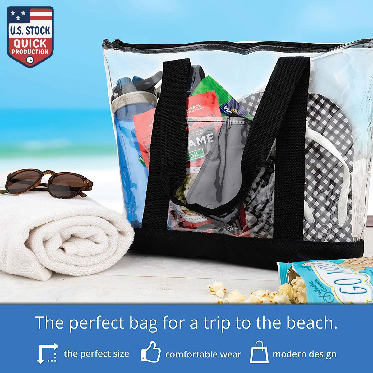 ClearView DailyMate XL Heavy-Duty Clear Tote 8