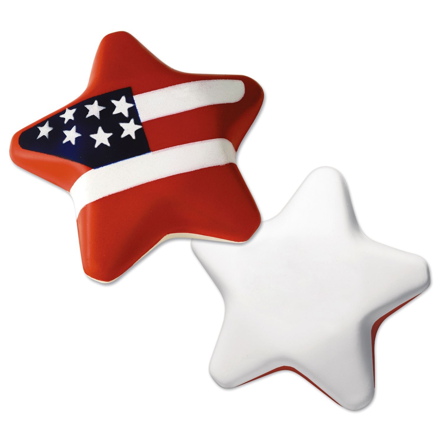 Red White And Blue Patriotic Star Stress Shape 2