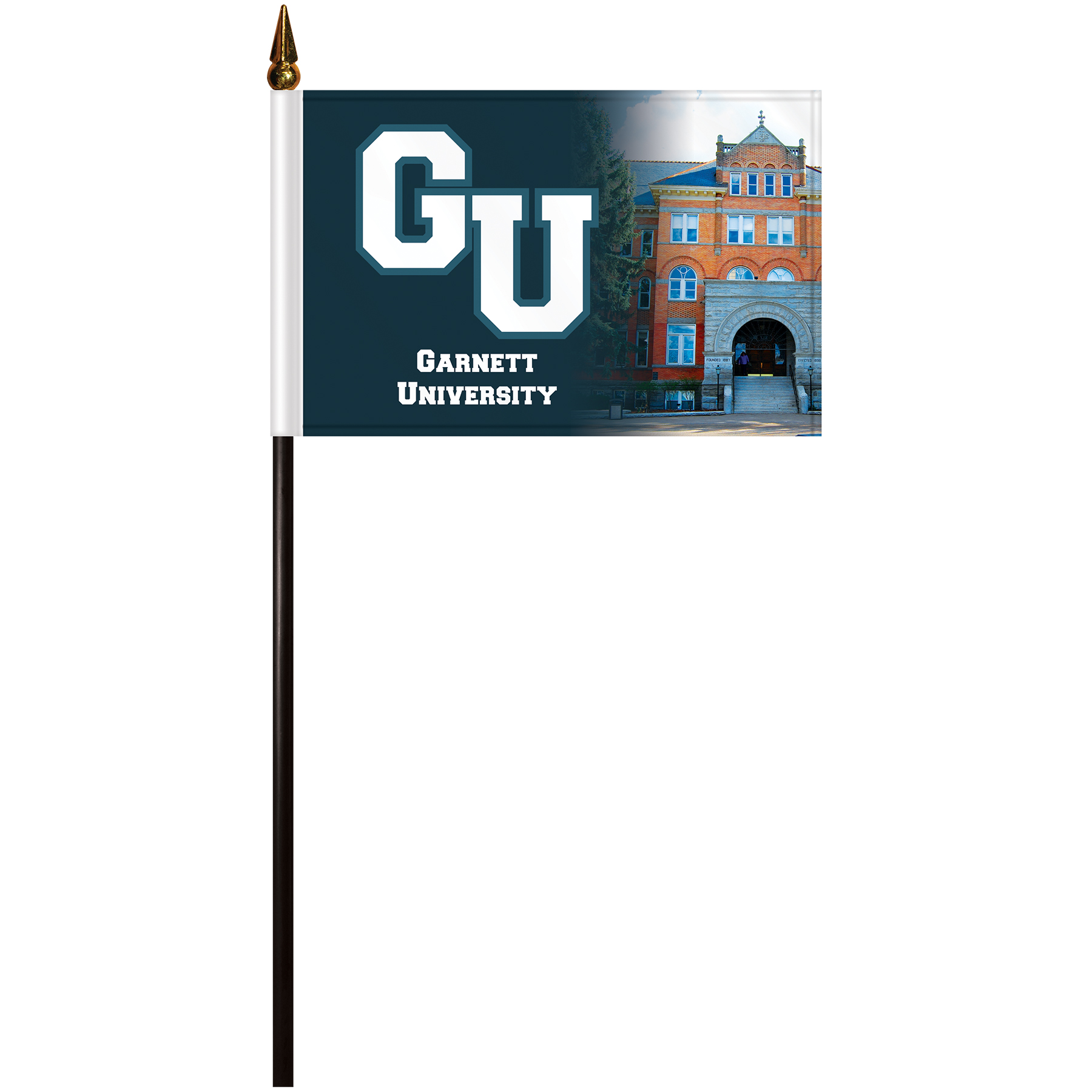 4" x 6" Stick Flag with Plastic Liner 4