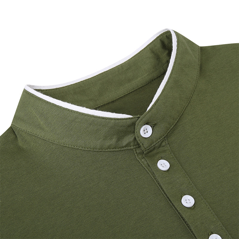 Solid Color Short Sleeve T-Shirt 7
