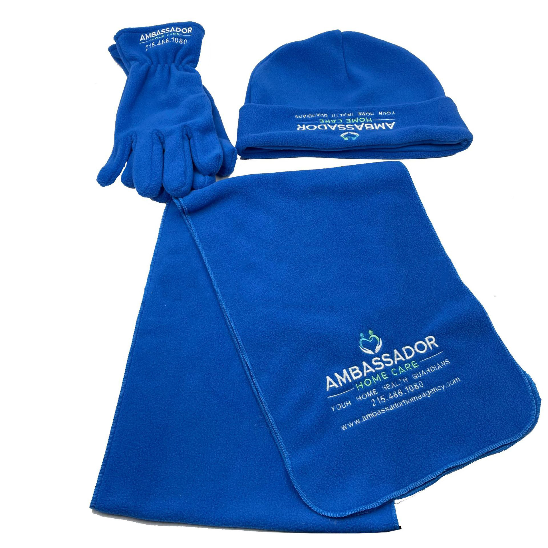 Warm Fleece Winter Set - Scarf, Hat and Gloves 2