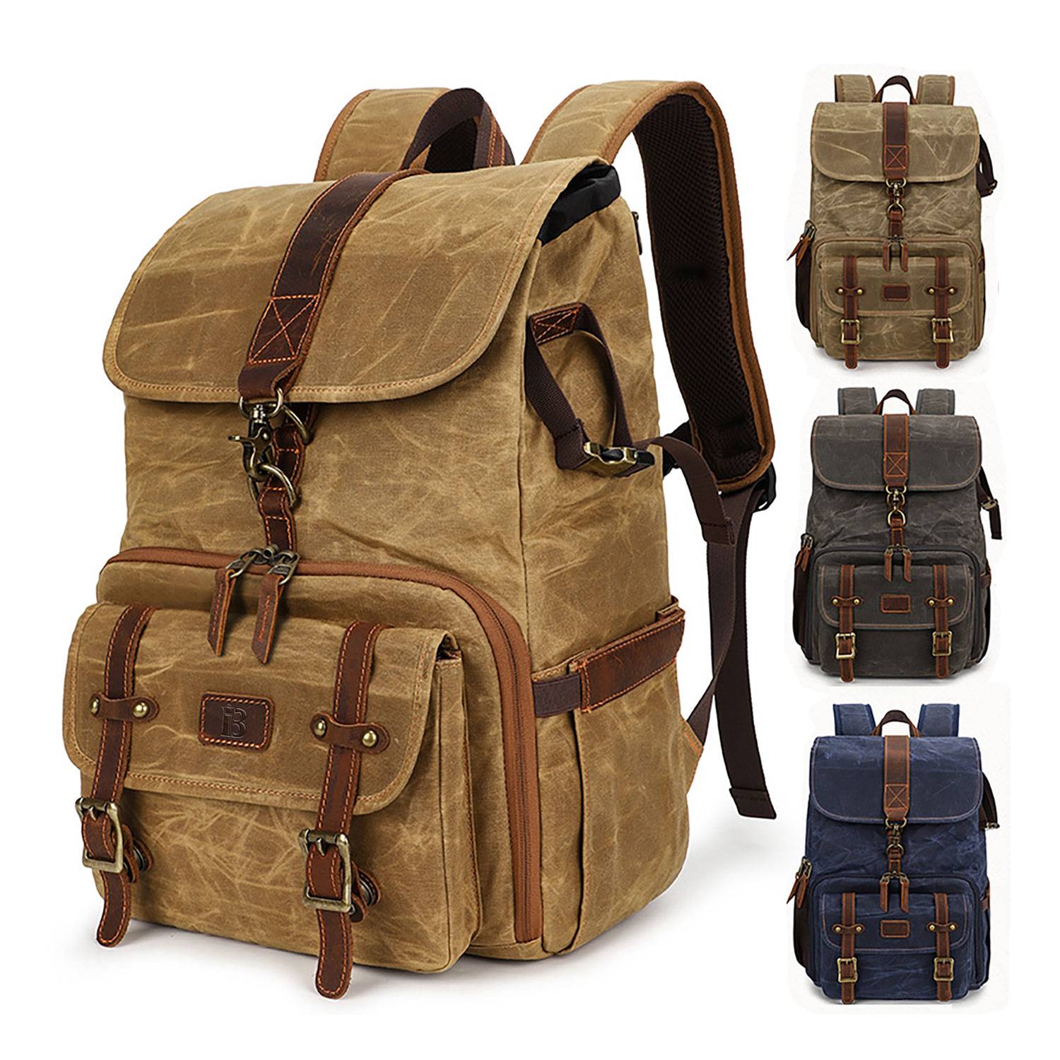 Canvas Waterproof Camera Backpack 2