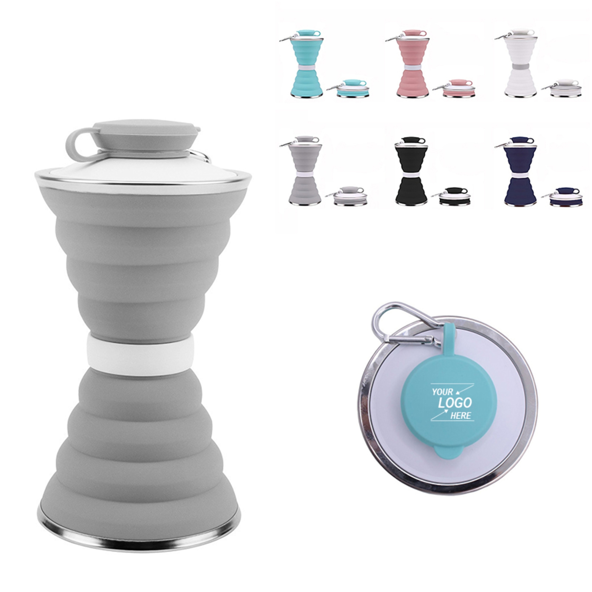 16 Oz. Collapsible Water Bottle 5