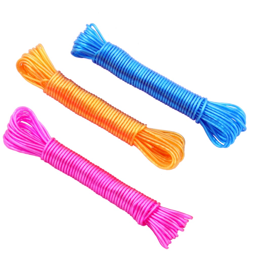 Plastic Clothesline - 33 feet Assorted Colors 2