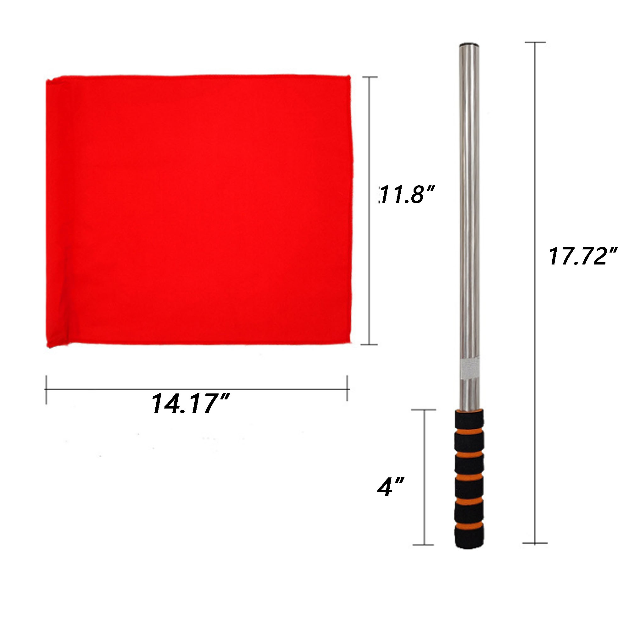 Sports Referee Flags With Metal Pole Foam 5