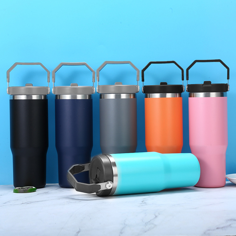 Stainless Steel 30 Oz Vacuum Insulated Straw Tumbler 2