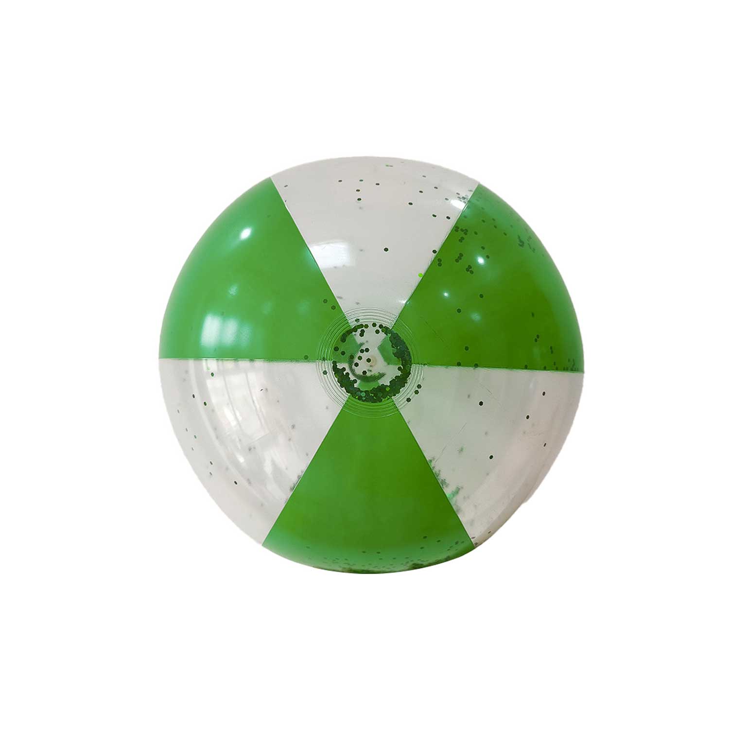 16/24in PVC Inflatable Beach Ball - Transparent Glitter Toy 7