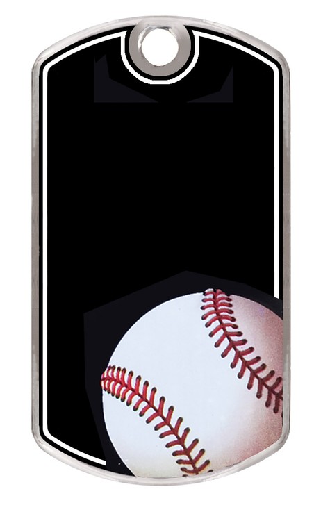 Baseball Metal Dog Tag 2