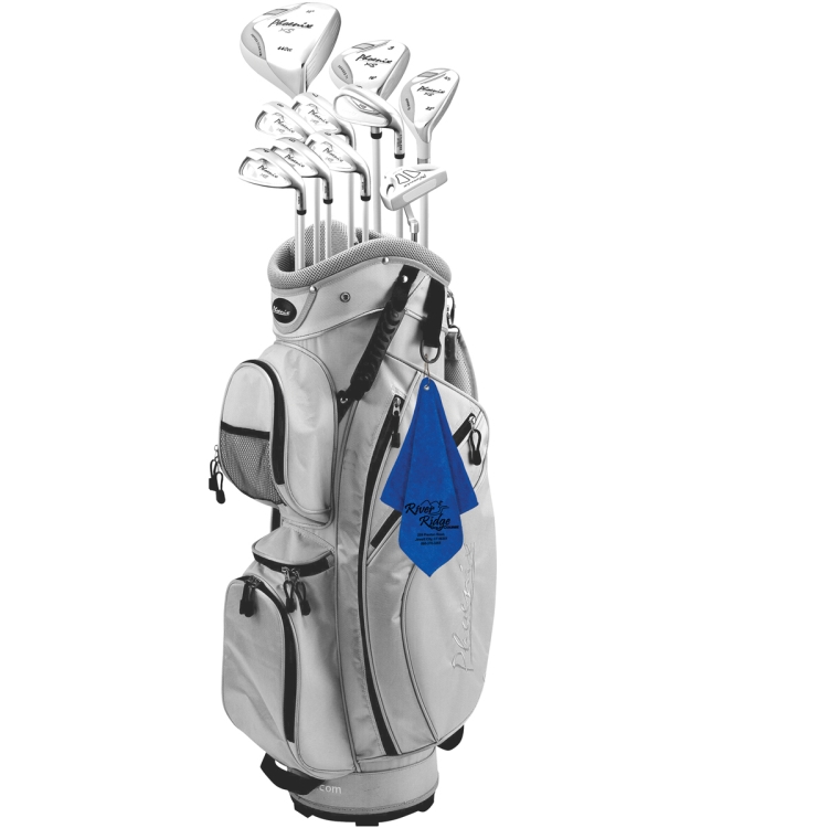 "THE WEDGE" Recycled RPET 300 GSM Heavy Duty Golf Towel - 12" W x 12" H 36