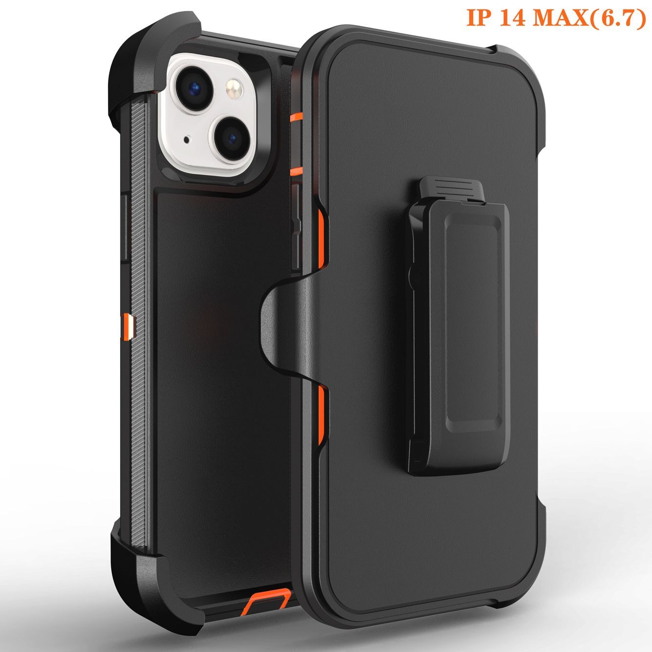 iPhone 15 Rugged Case with Belt Clip
