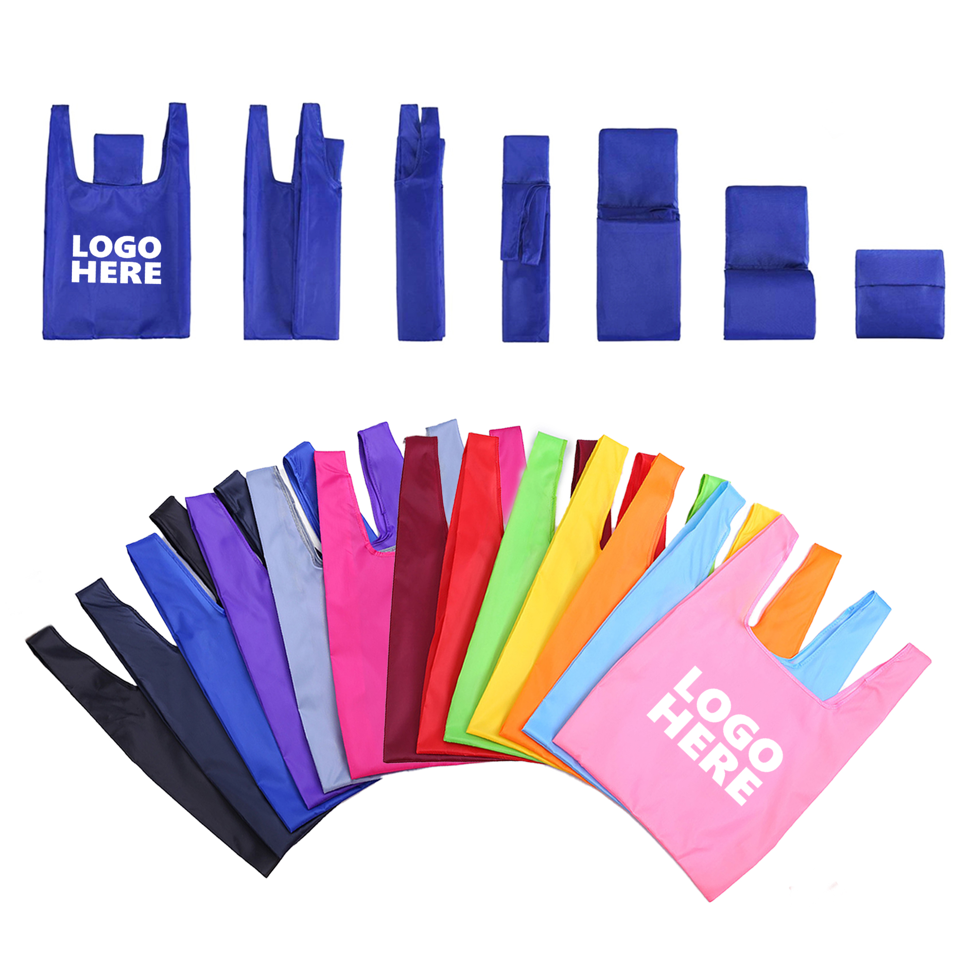 210T Foldable Waterproof Shopping Handbag 2