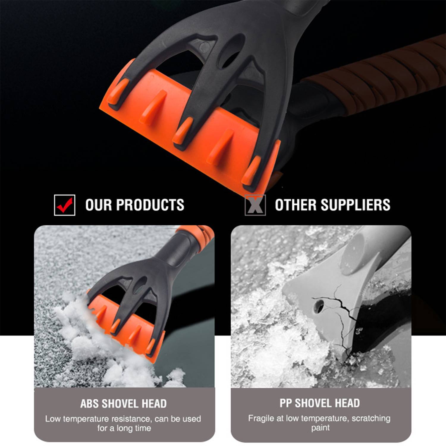 PVC Ice Scraper Snow Brush 5