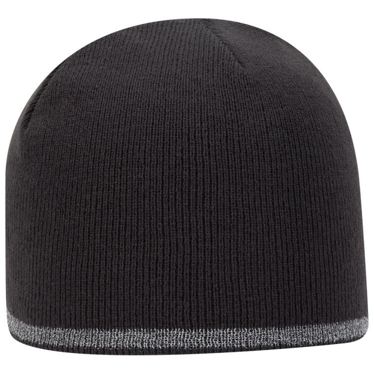 OTTO CAP 9" Classic Knit Beanie w/ Reflective Stripe 16