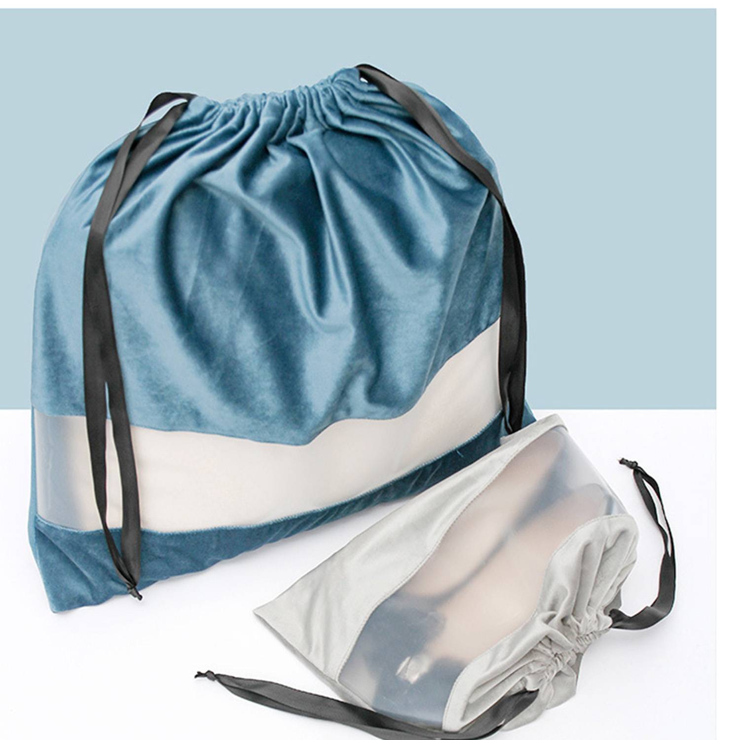Velvet Dustproof Storage Bags with Transparent Panel 8