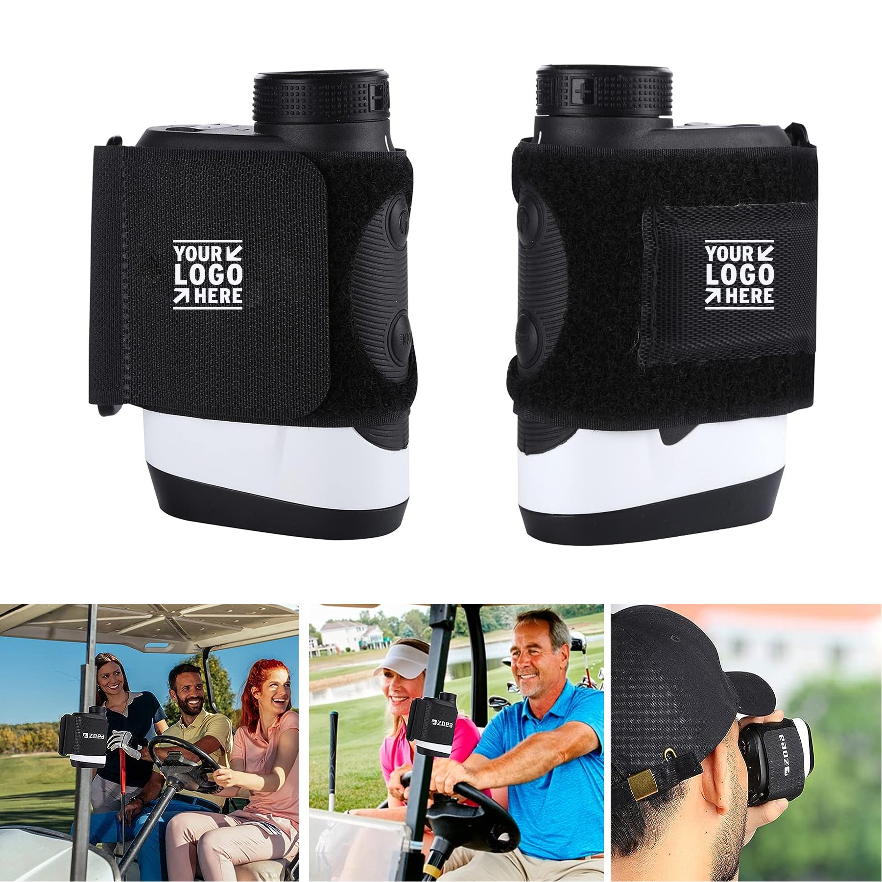 Golf Cart Railing Magnetic Universal Adjustable Rangefinder Mount Strap 1