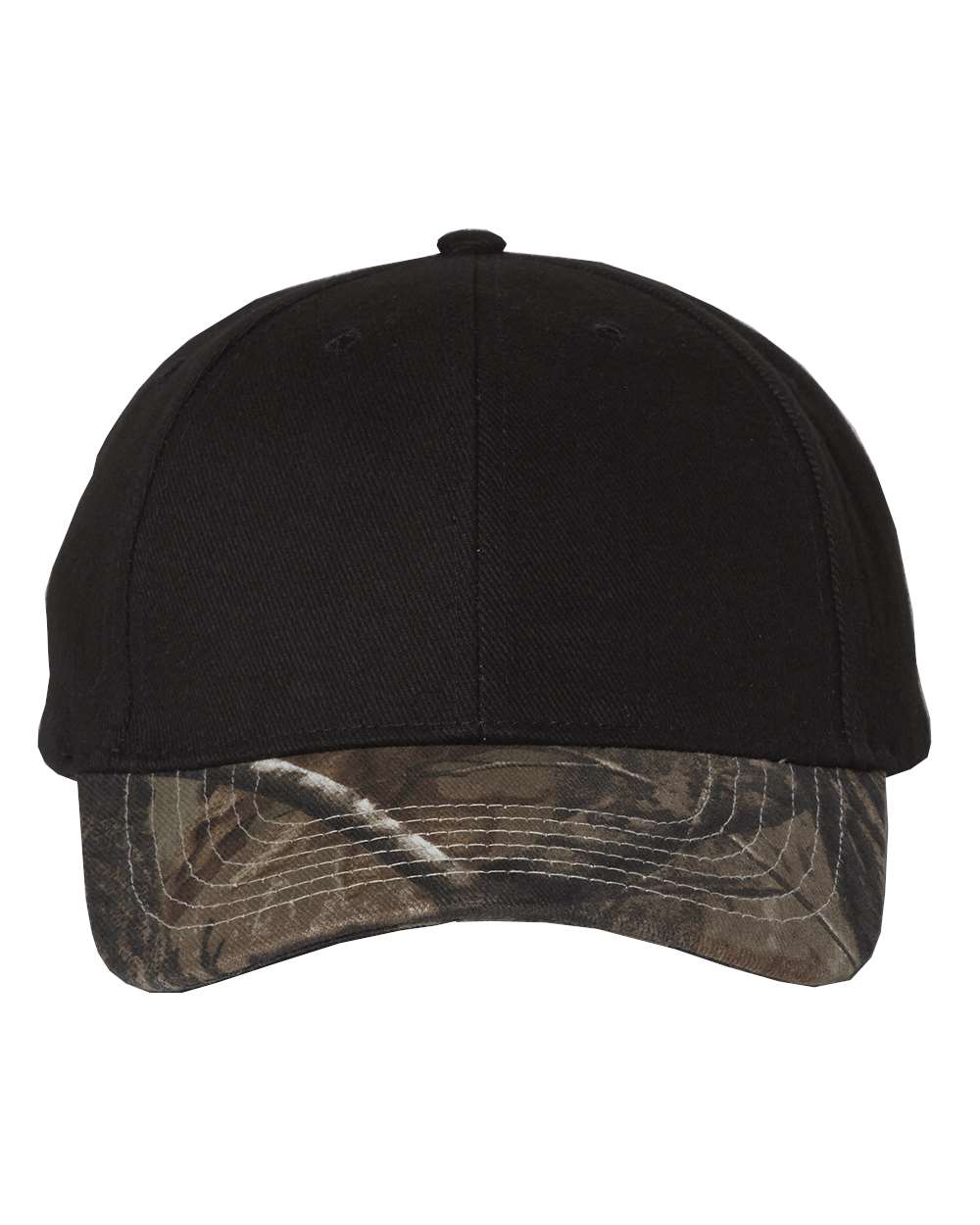 Solid Crown with Camo Bill Cap - LC25 8