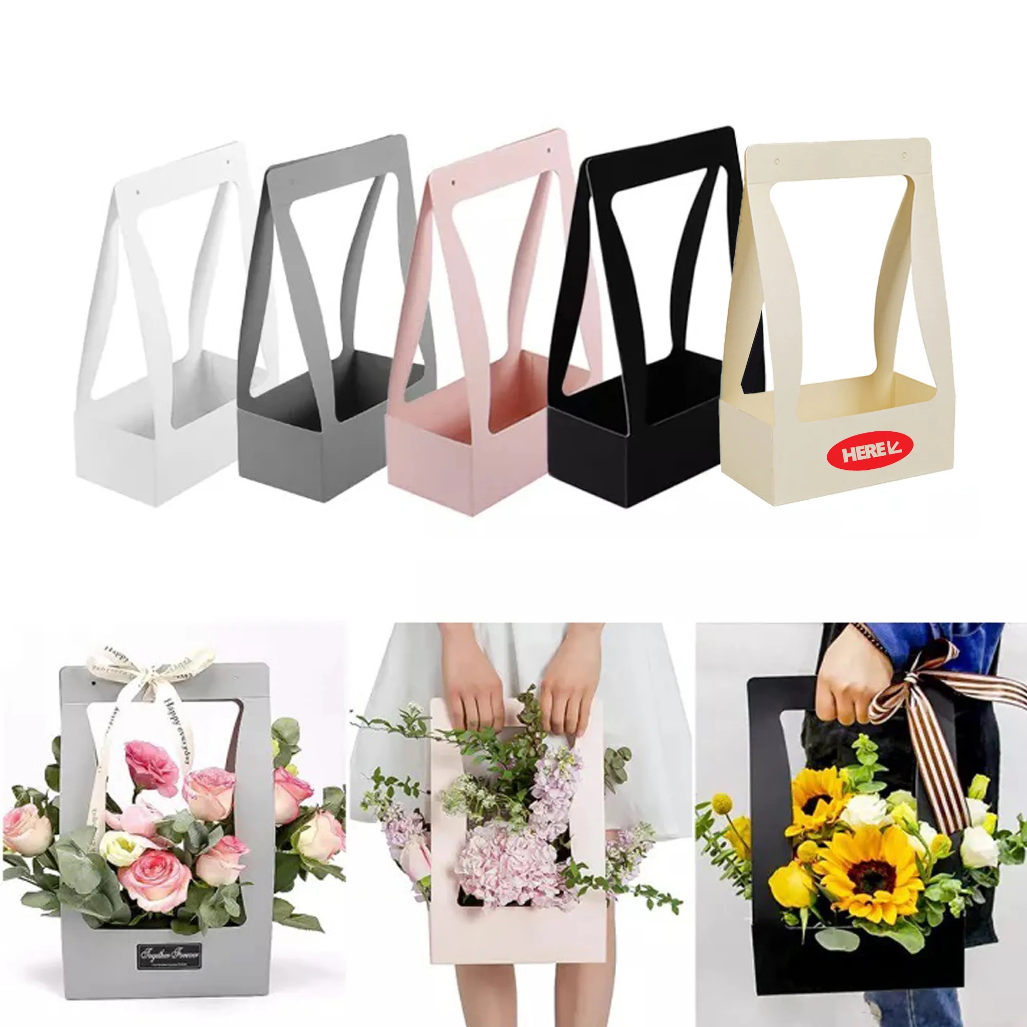 Creative Foldable Floral Tote Box 2