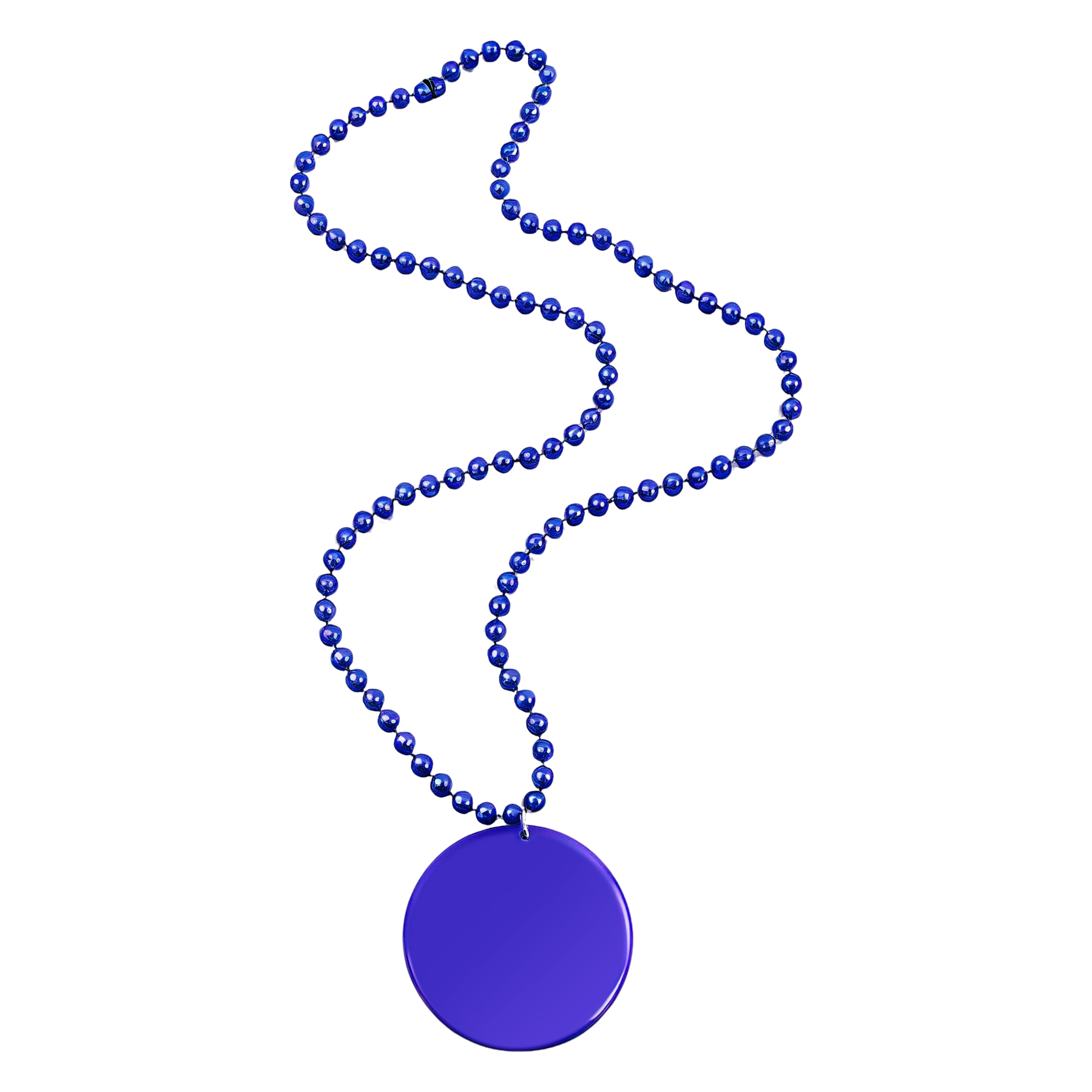 2 1/2'' Plastic Medallion Beads Necklace 6