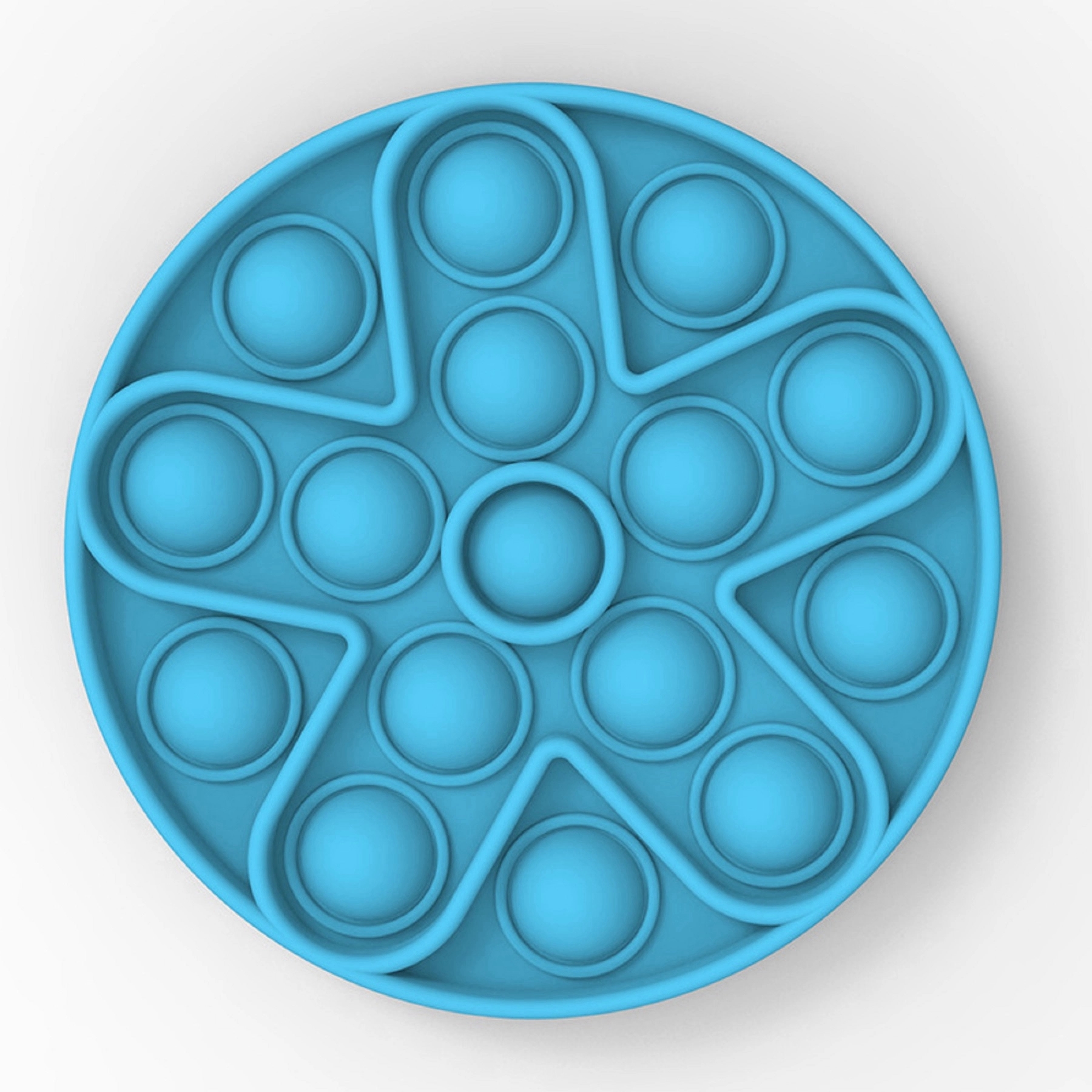 Round Silicone Push Pop Bubble Fidget Toy 16