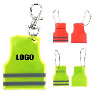 Diverse Reflective Vest Style Keychain 3