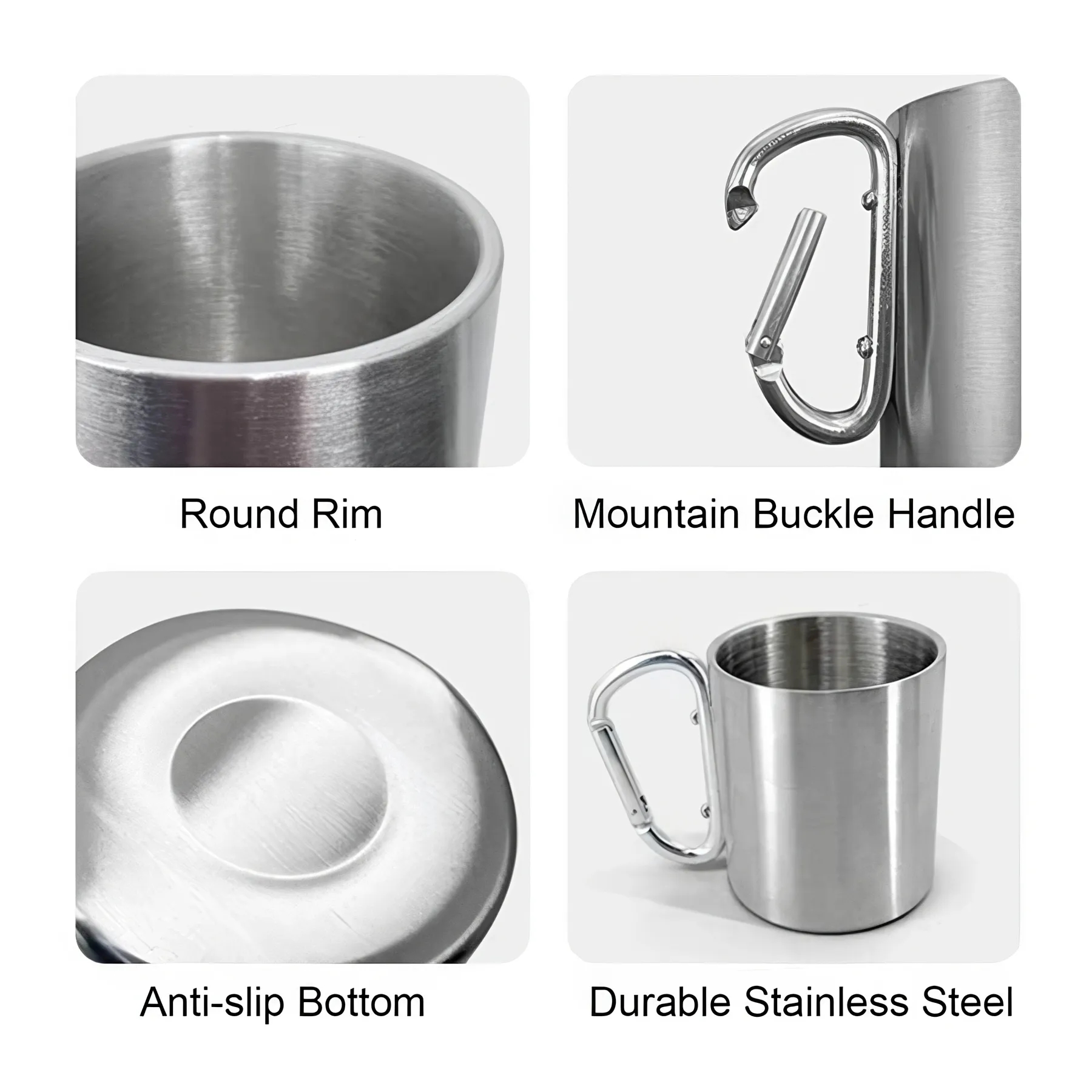 Travel Mug with Carabiner 1