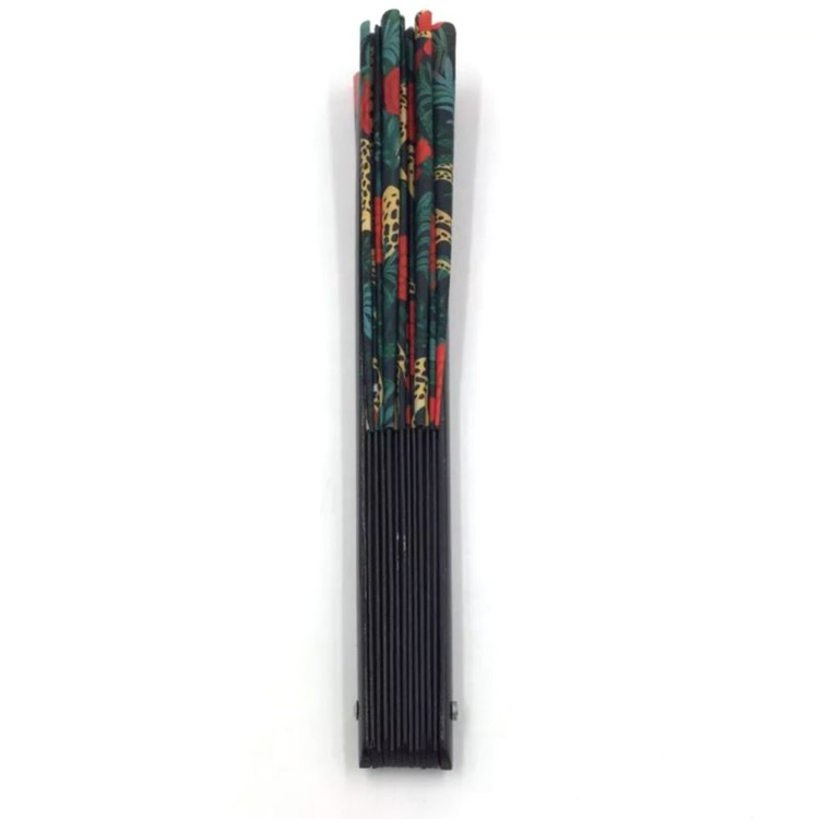 9" Paper  Bamboo Folding Fan 2