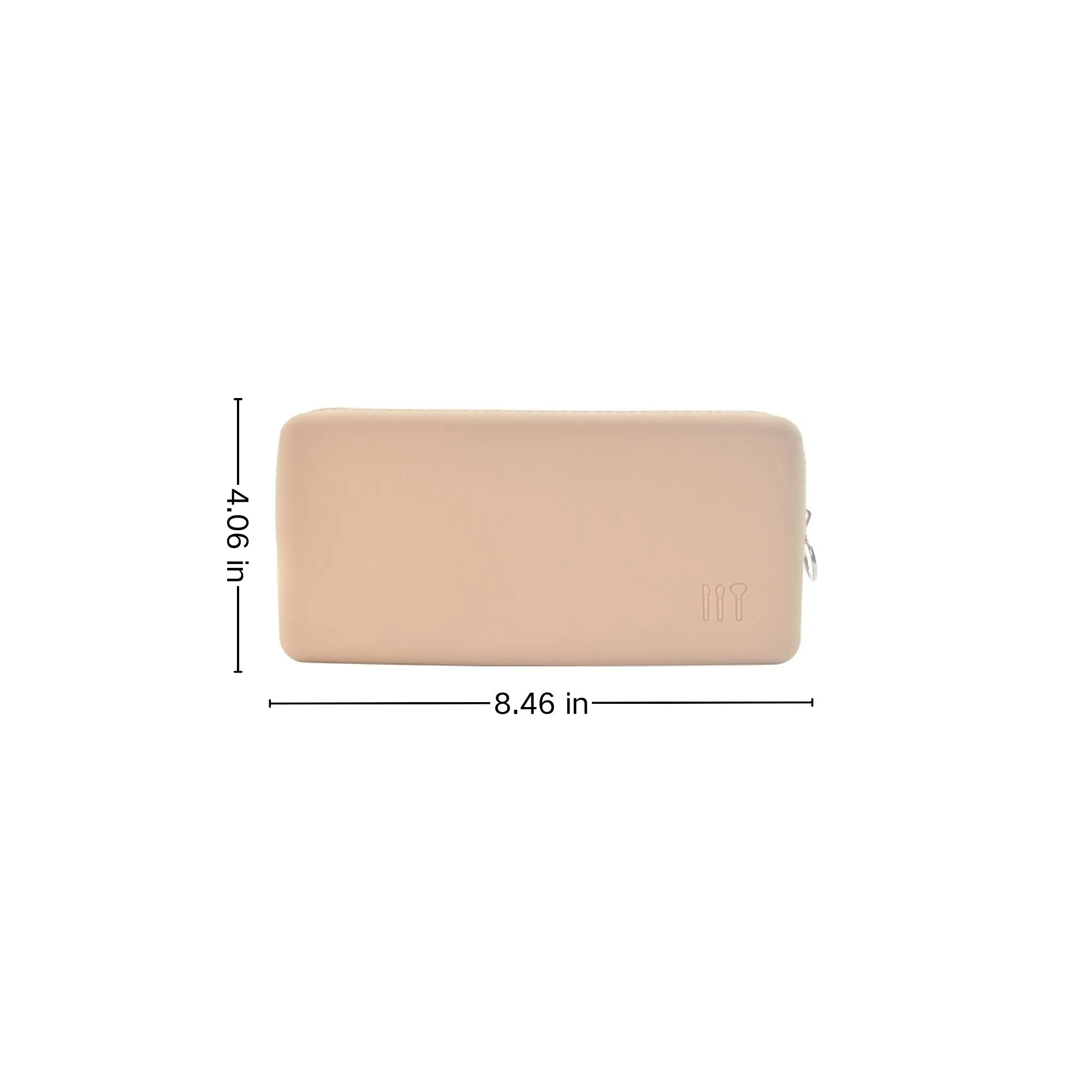 Silicone Zippered Hand Held Makeup Brush Storage Bag 5