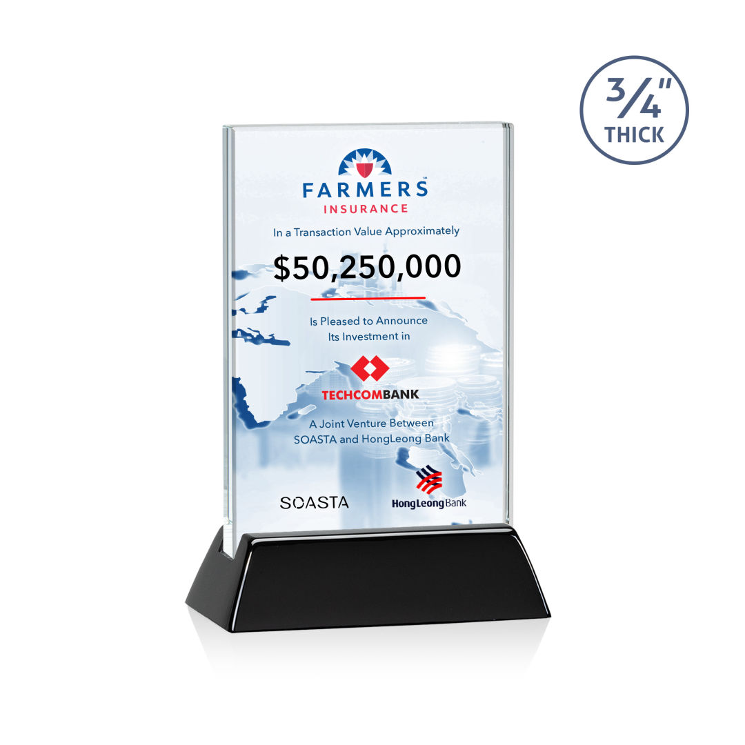 Walkerton VividPrint™ Award - Starfire/Black (Vert) 1