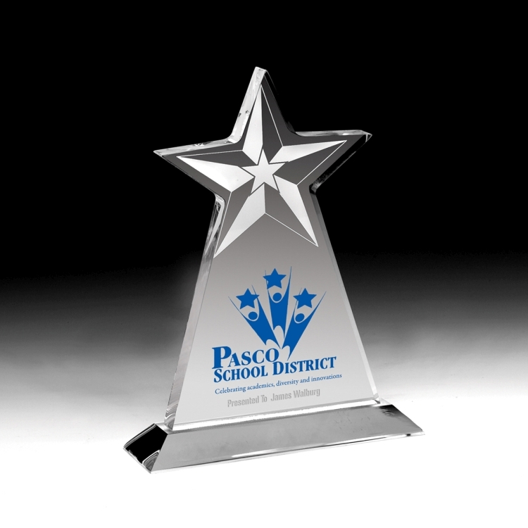 Vertical Star Award - Screen Printed 6