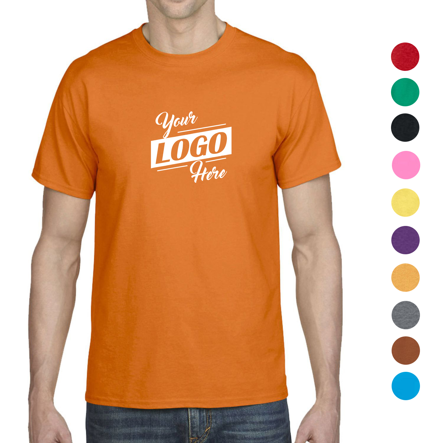 Gildan Dryblend 5.6 oz 50/50 Cotton/ Polyester T-shirt w/ Moisture-wicking 2