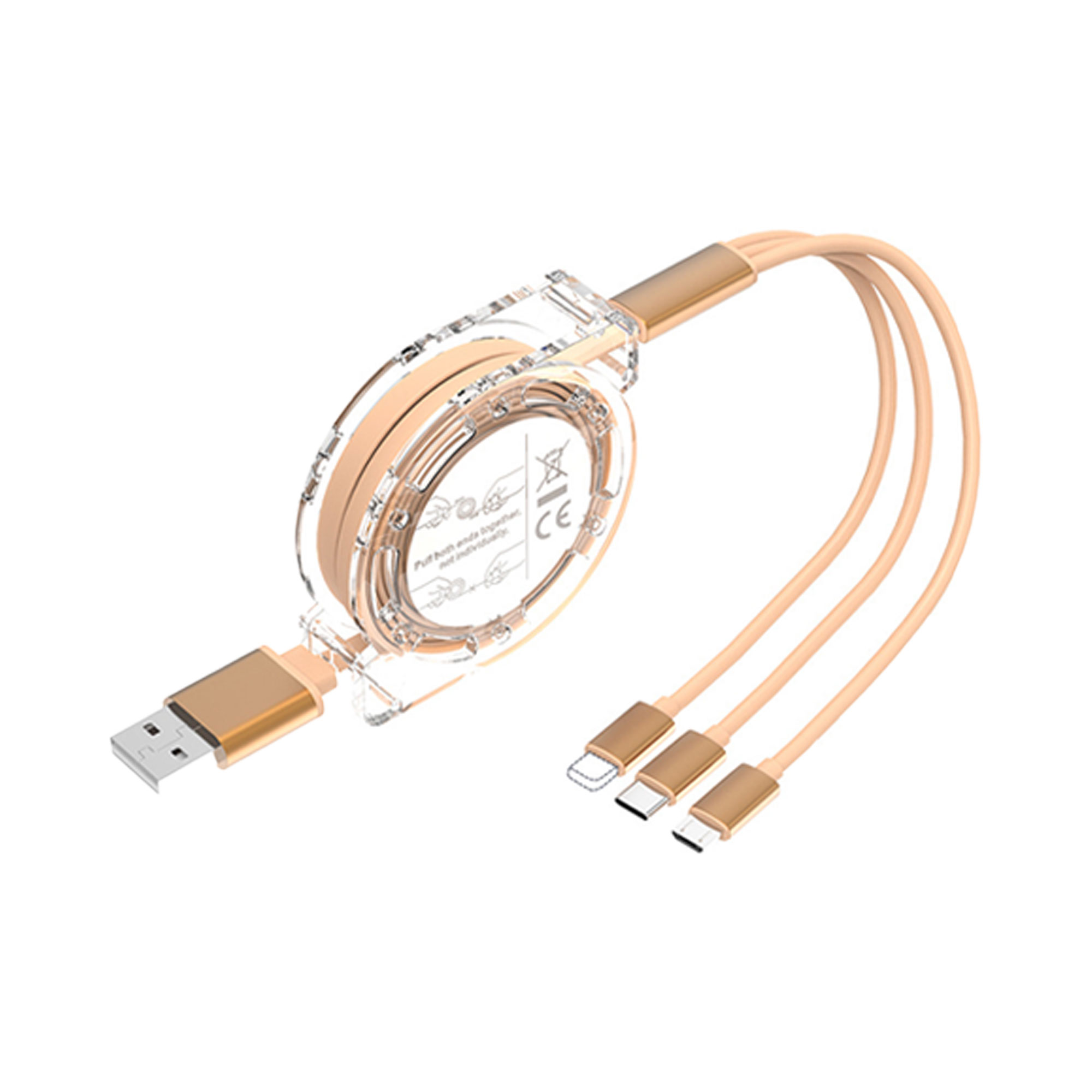 3 in 1 Multi USB Retractable Charger 5
