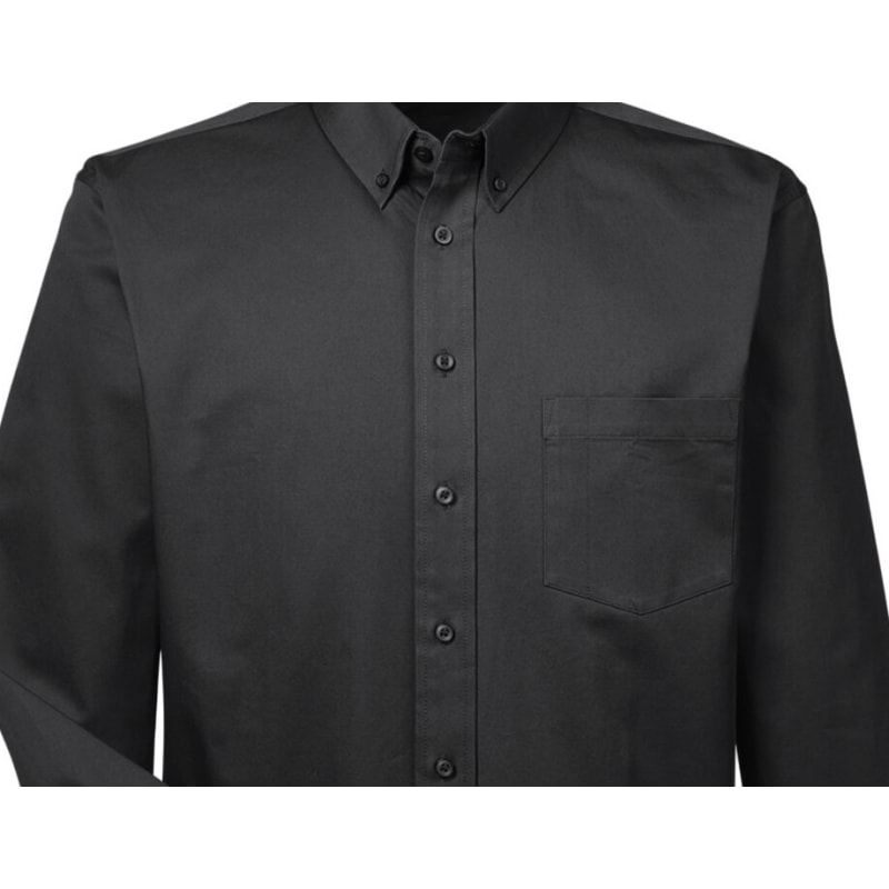 Harriton Men's Tall Foundation 100% Cotton Long-Sleeve Twill Shirt With Teflon™ 9