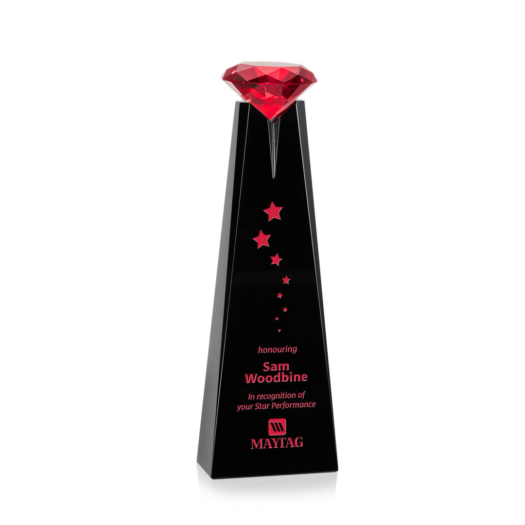 Alicia Gemstone Award - Black/Ruby 8