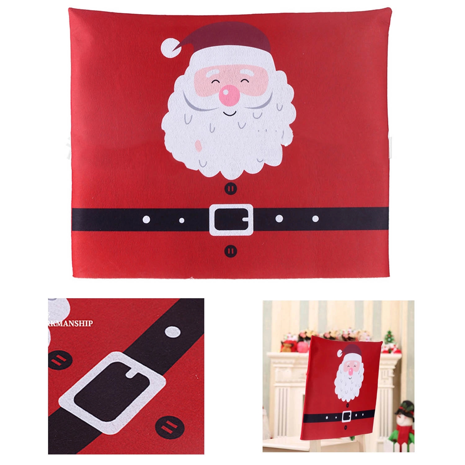 Christmas Chair Back Cap Covers 3