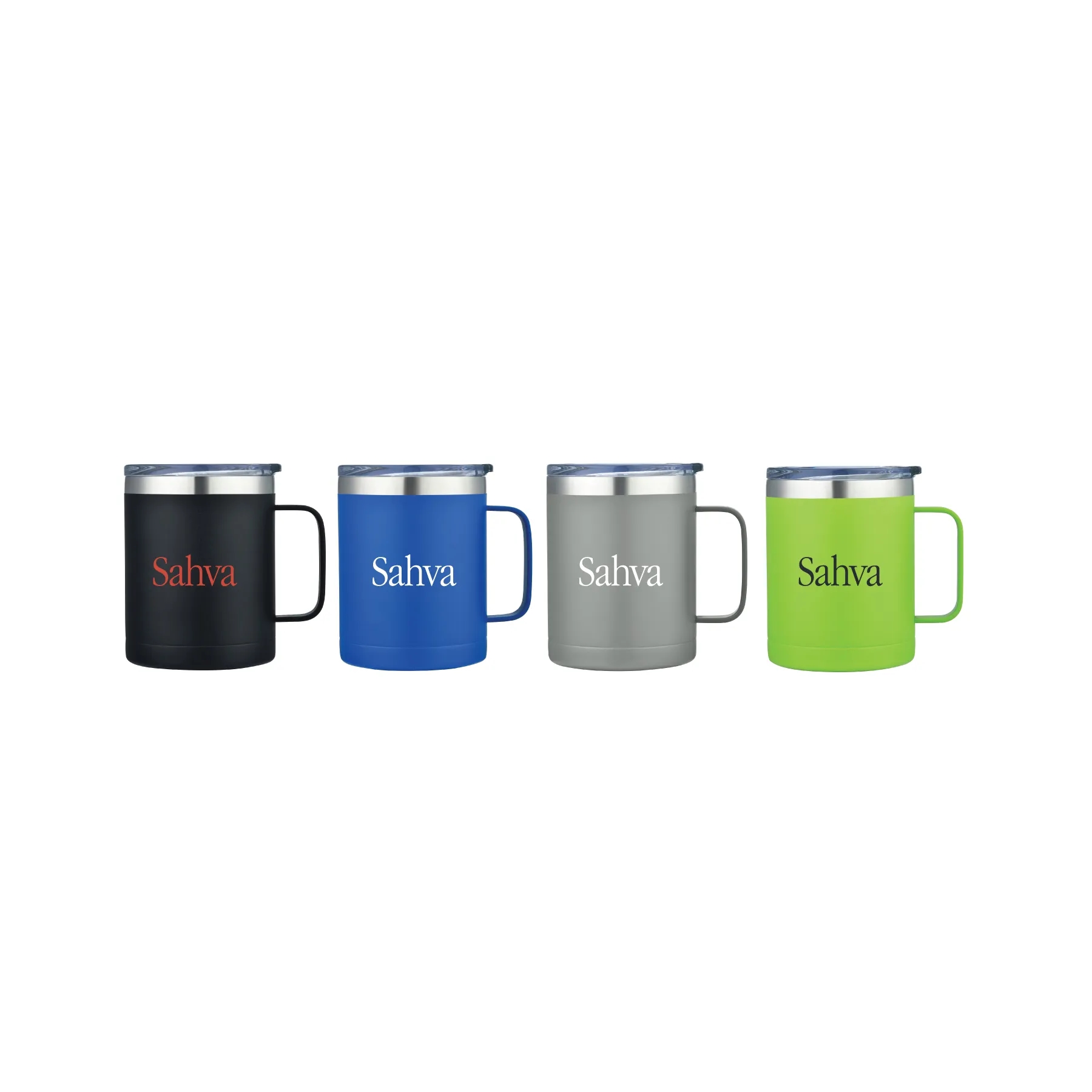 14oz Powder Coated Stainless Vacuum Camp Mug w/ Handle