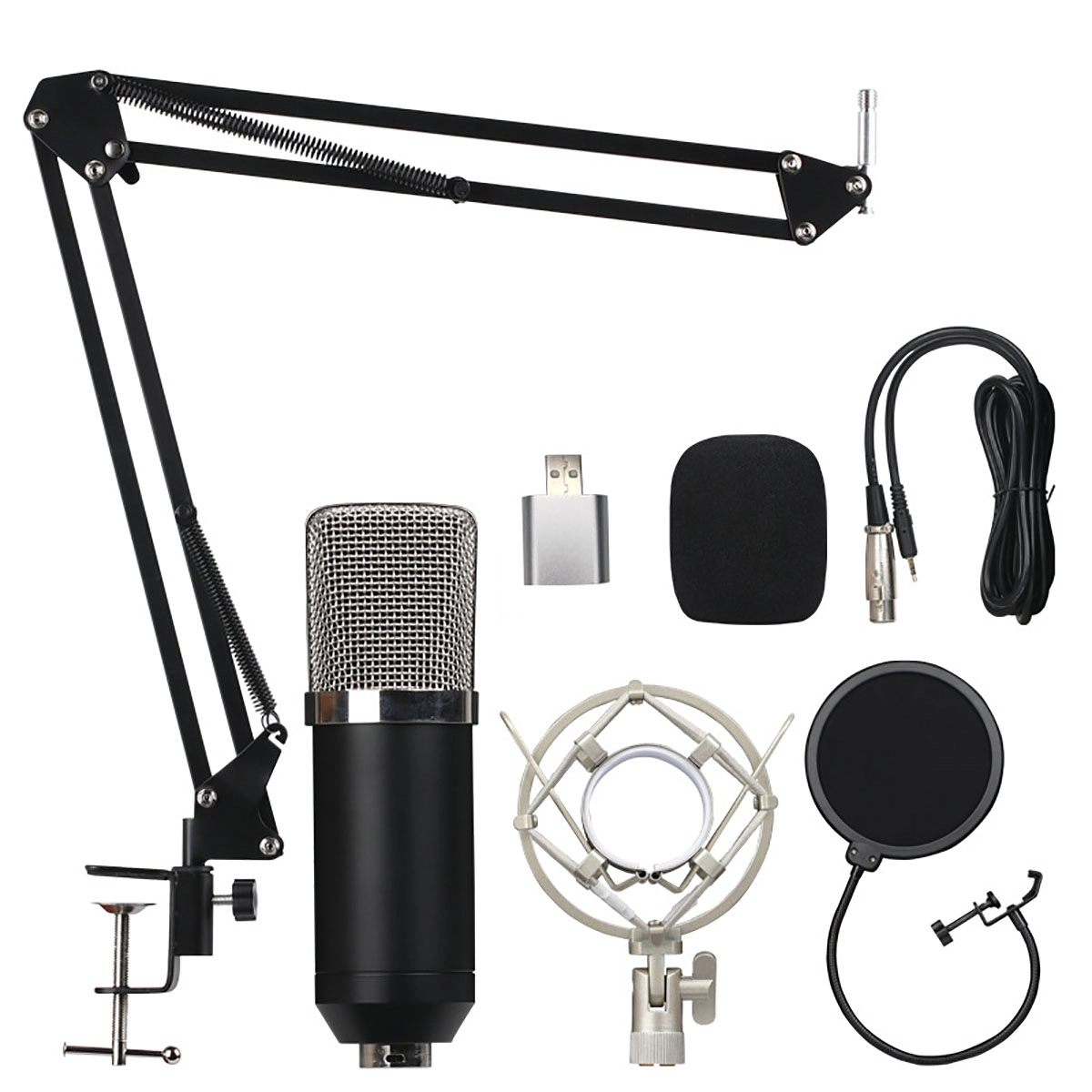 USB Microphone Condenser Recording Mic Kit 4