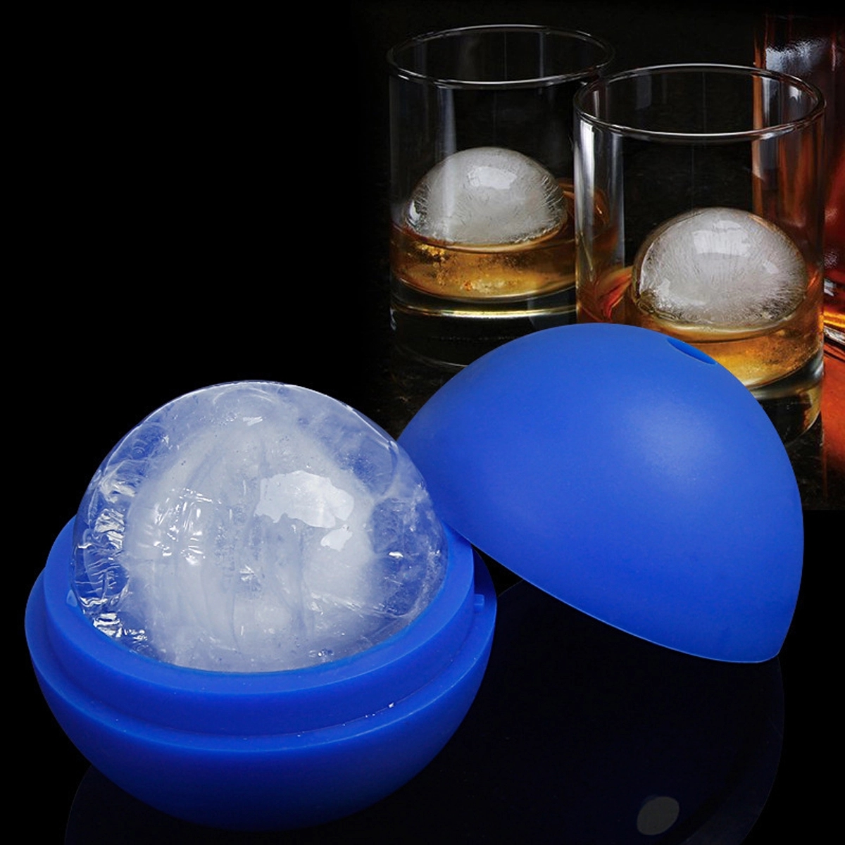 80ML Silicone Ice Cube Trays With Large Square Molds 3