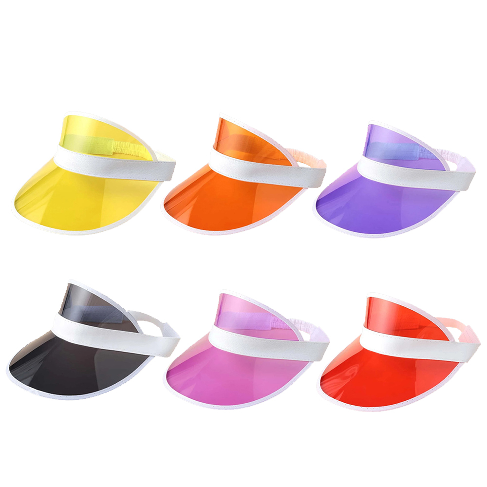 Clear Pvc Sun Visor Cap Empty Top Hat 3