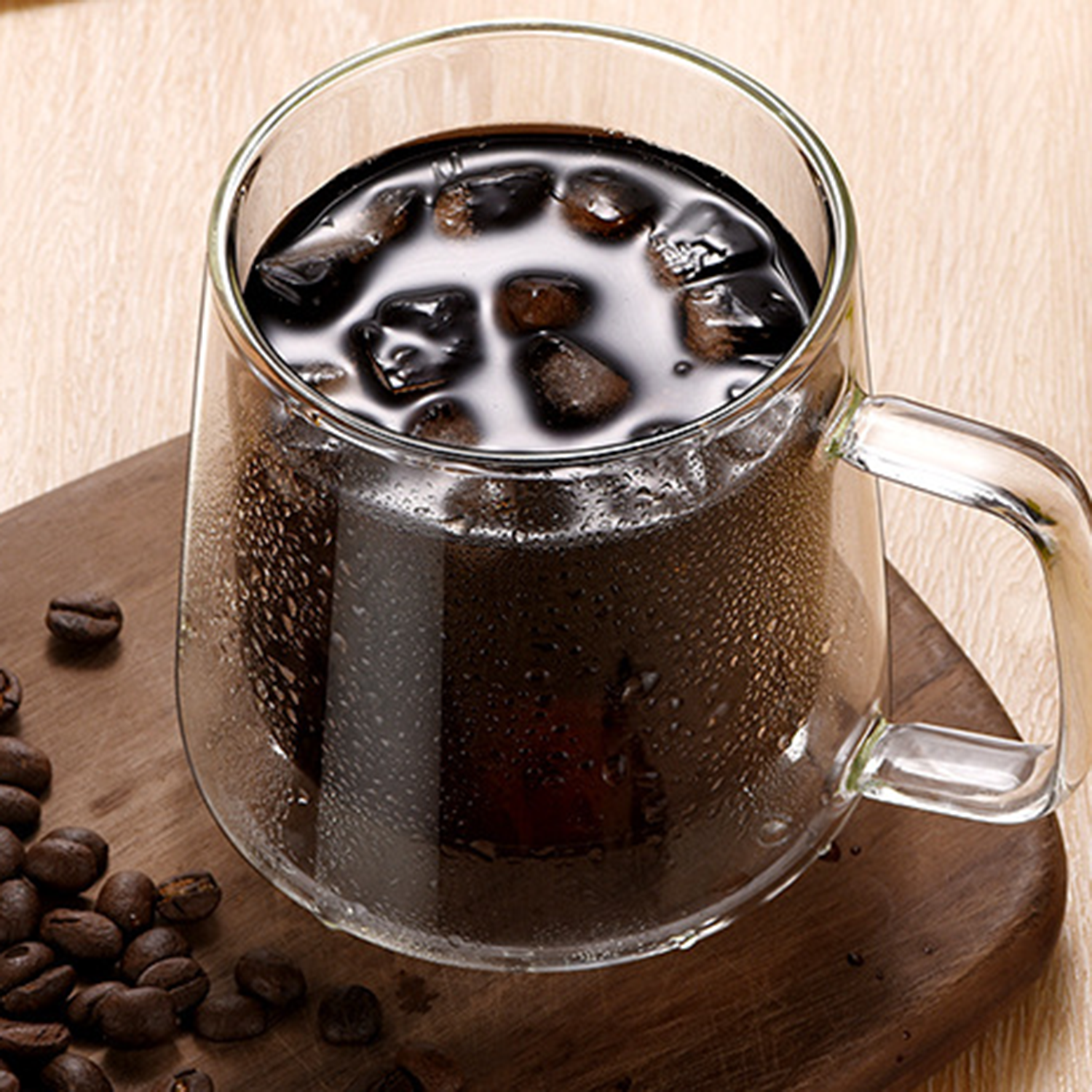 14Oz Clear Heat-Resistant Borosilicate Glass Coffee Mug 5