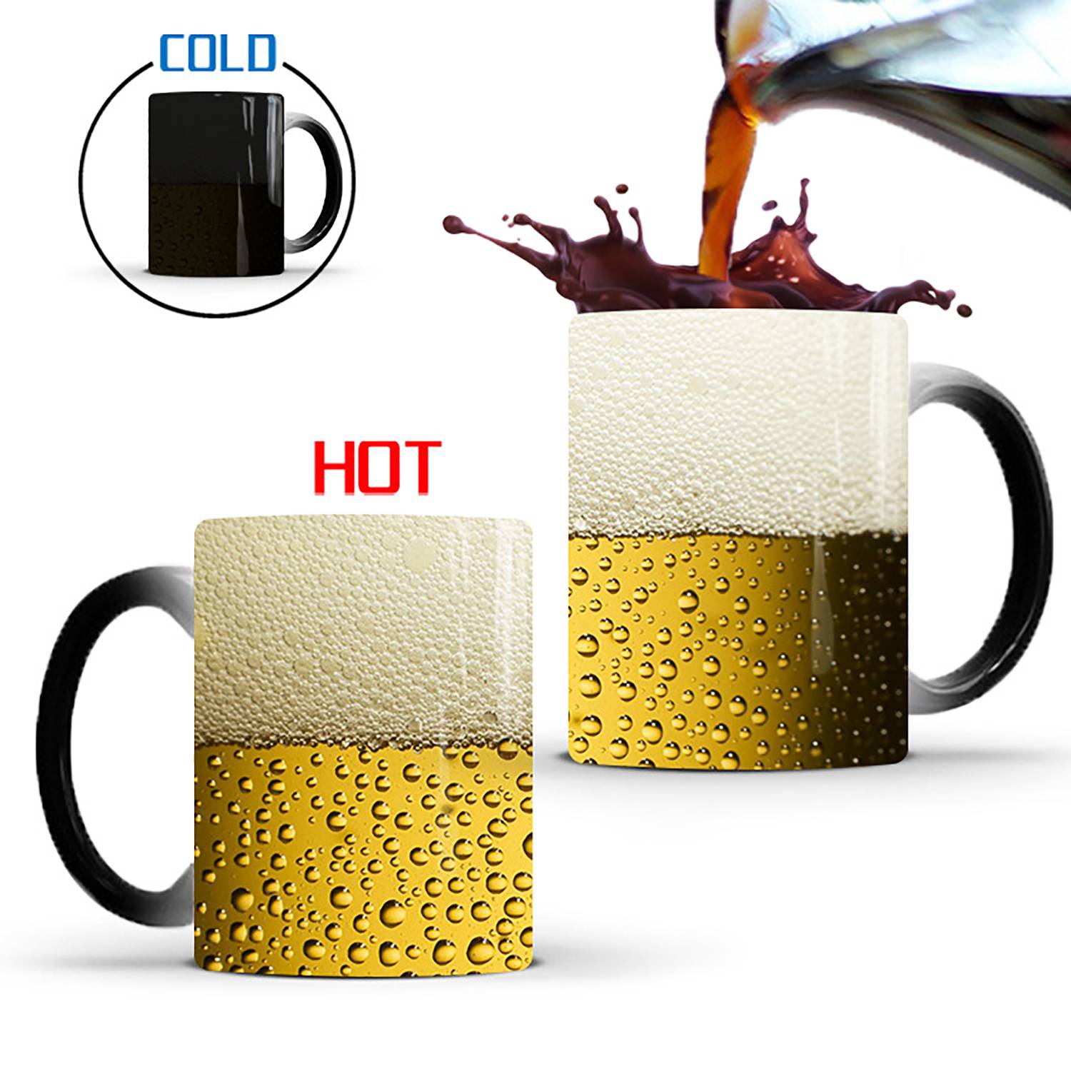 11oz Color-Changing Ceramic Mug - Thermosensitive Design 4