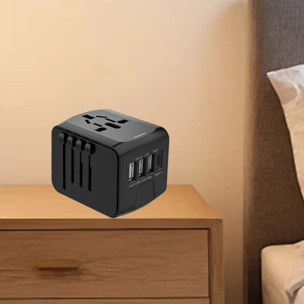 Universal Travel Adapter with USB Charging Ports 12