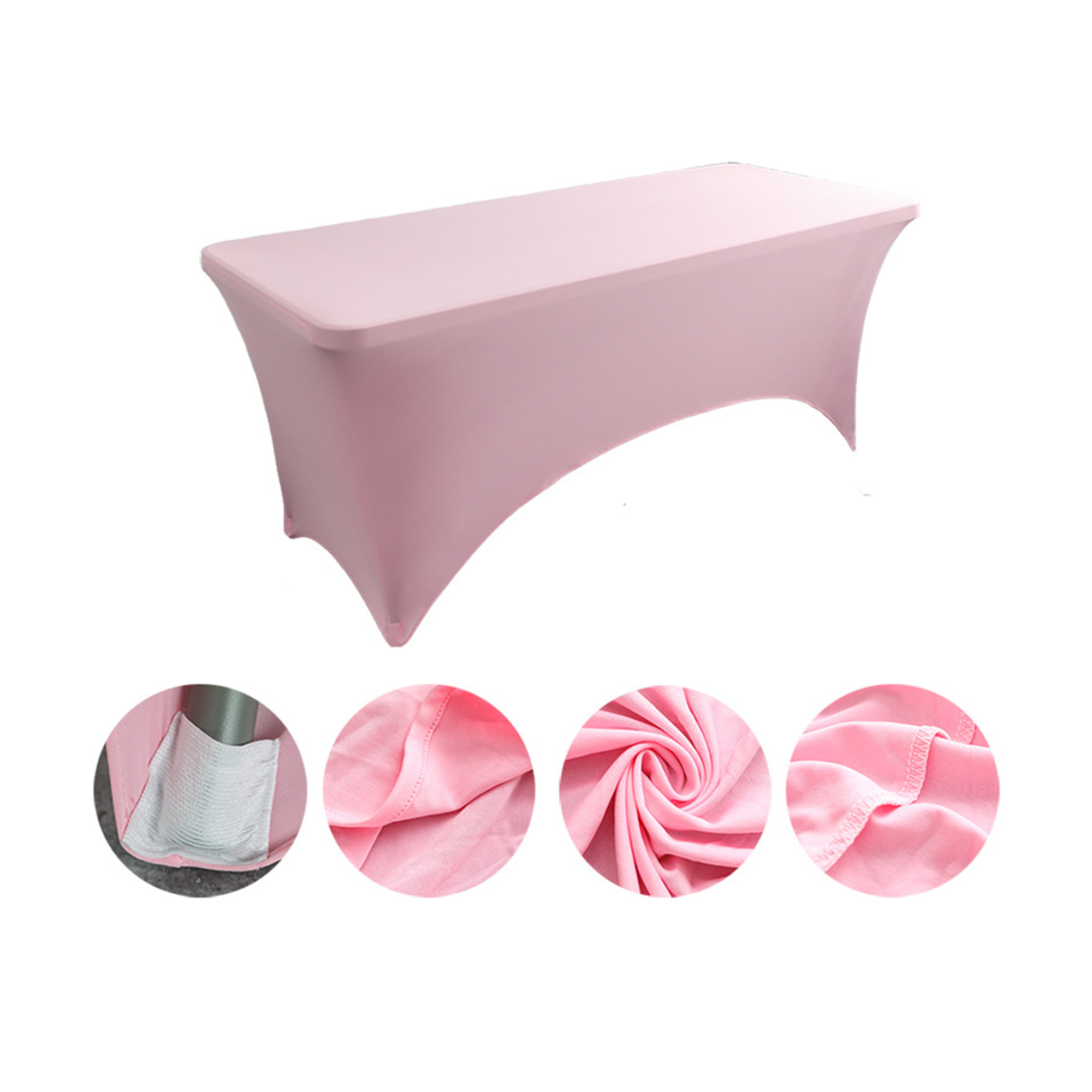 Six Foot Elastic Table Cover For Hotel And Restaurant Use 25