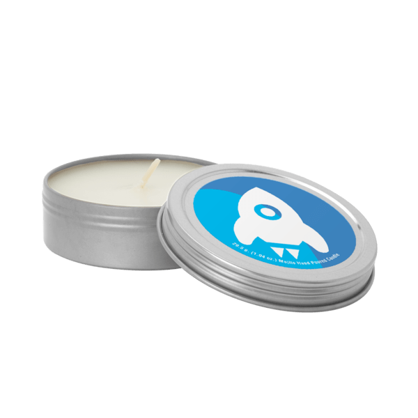 Custom 2 oz. Scented Candle in Screw-Top Metal Tin 12