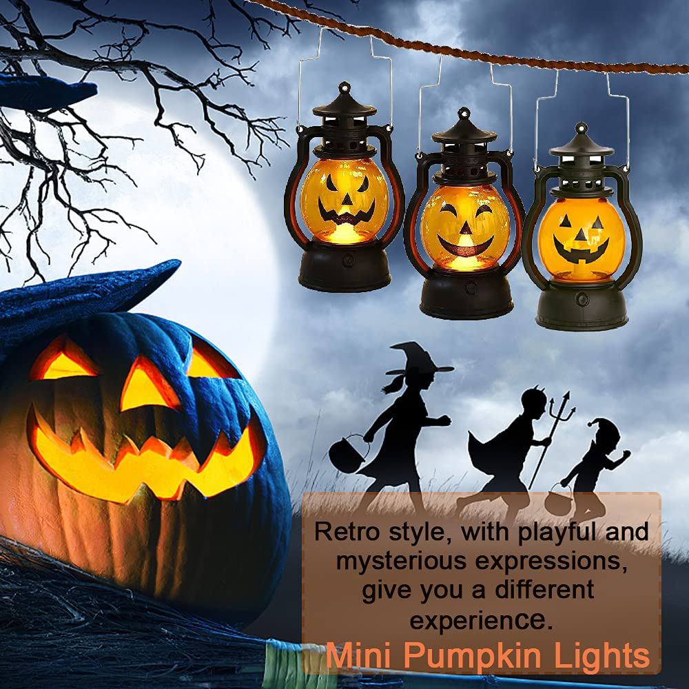 Halloween LED Pumpkin Lantern Party Decorations 10