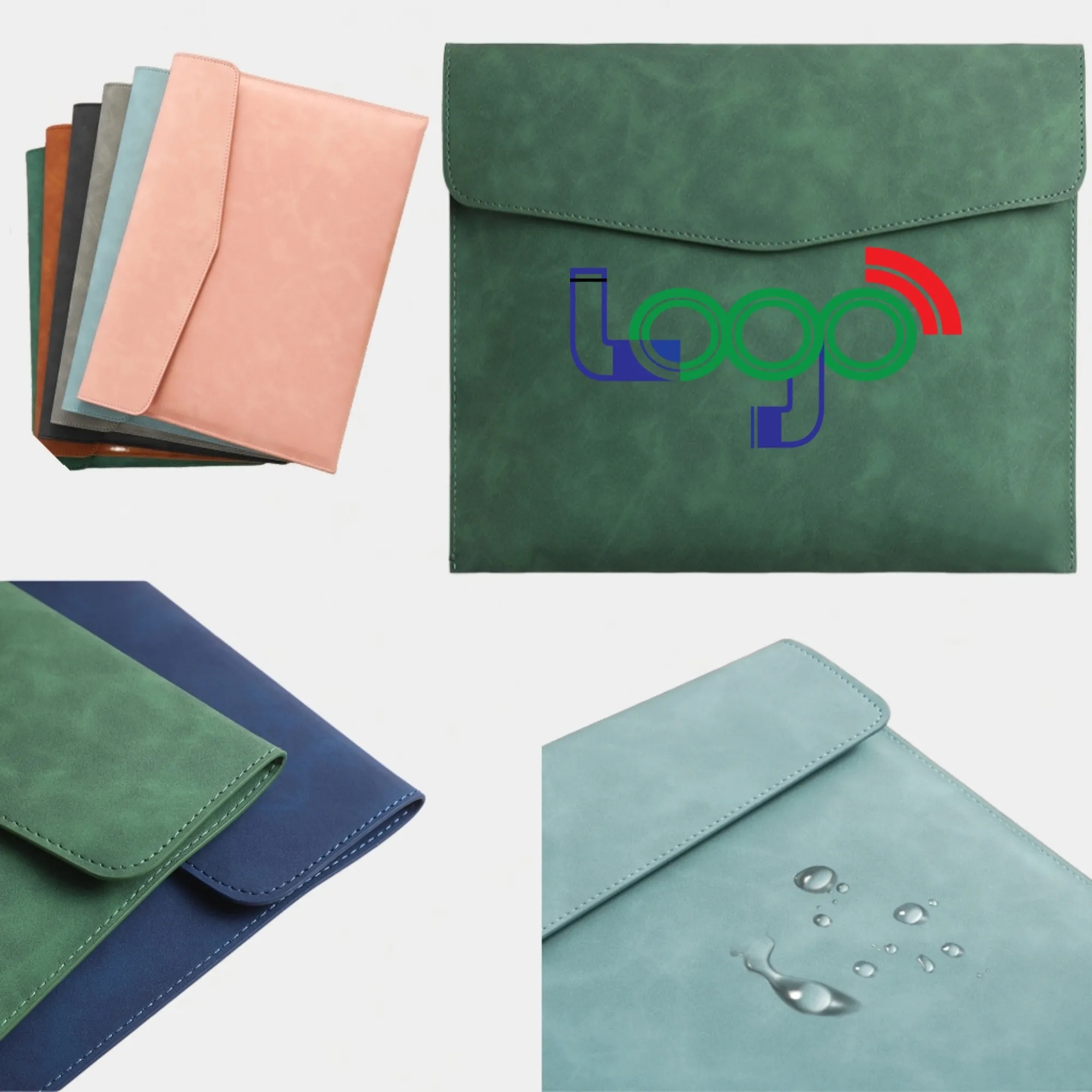 SleekBiz Leather A4 File Envelope