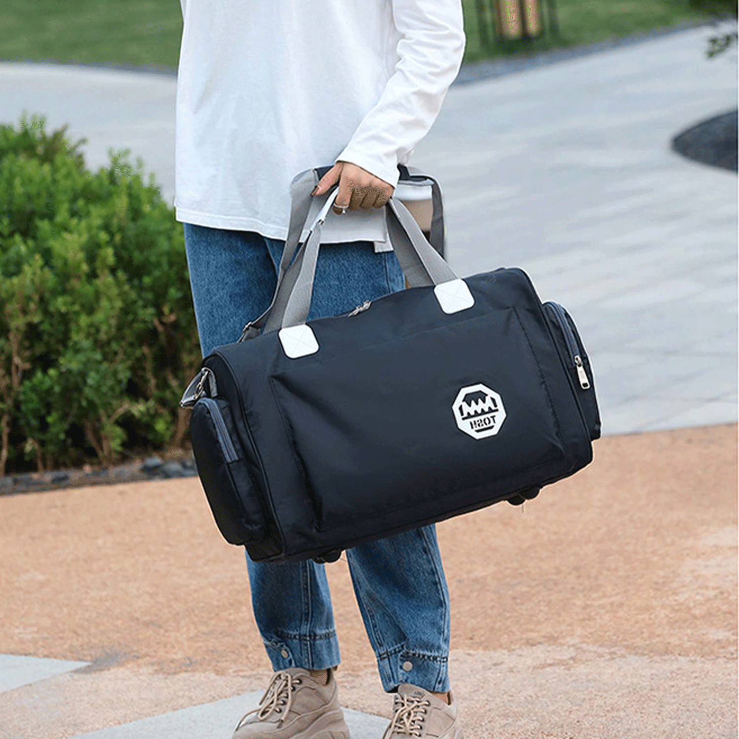 Oxford cloth gym meal travel work Sports Duffel Bag 21