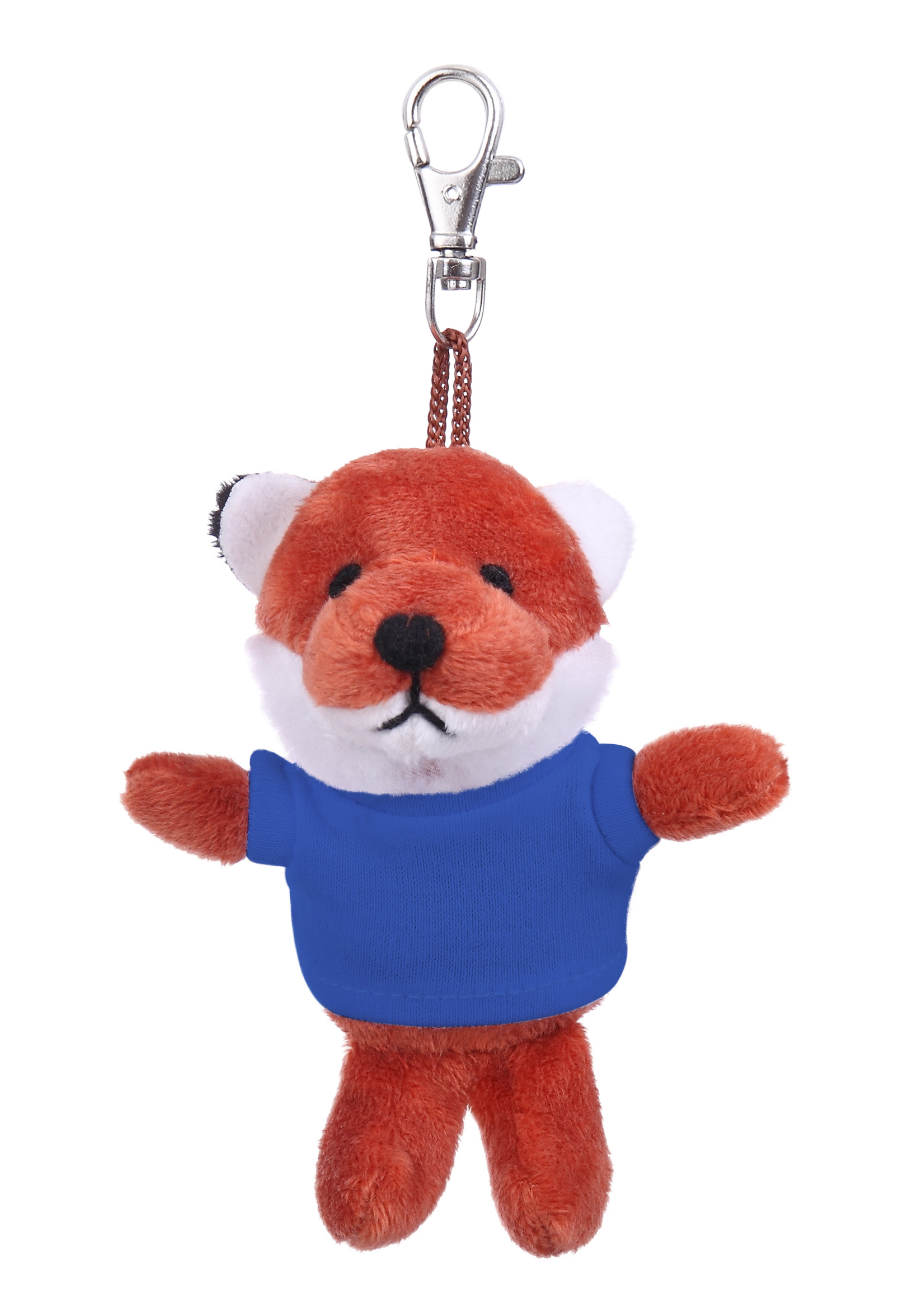 Soft Plush Fox Keychain with Tee 2