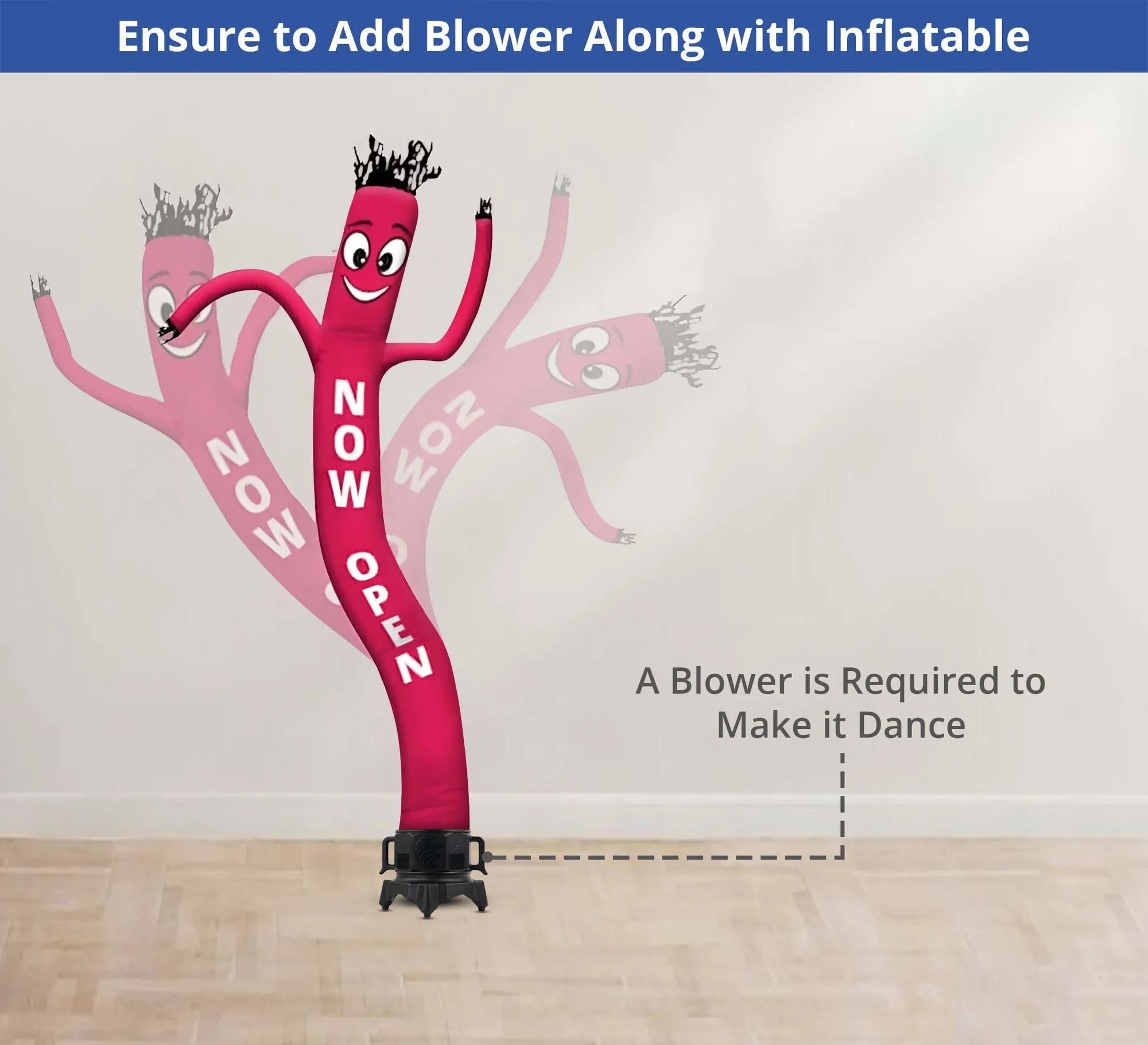 Custom Inflatable Tube Man with Blower (Single Sided) 4