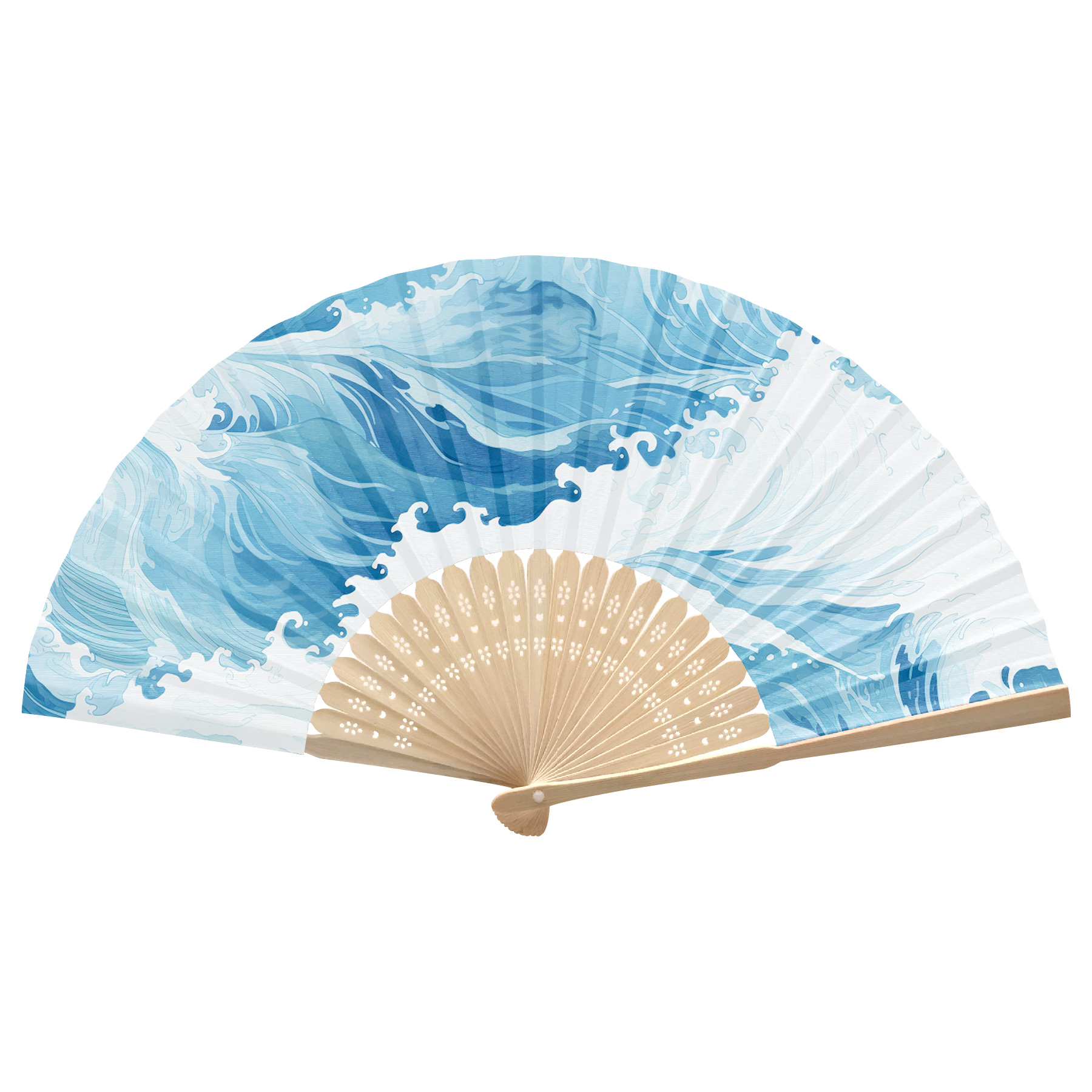 Foldable Bamboo Fan 16