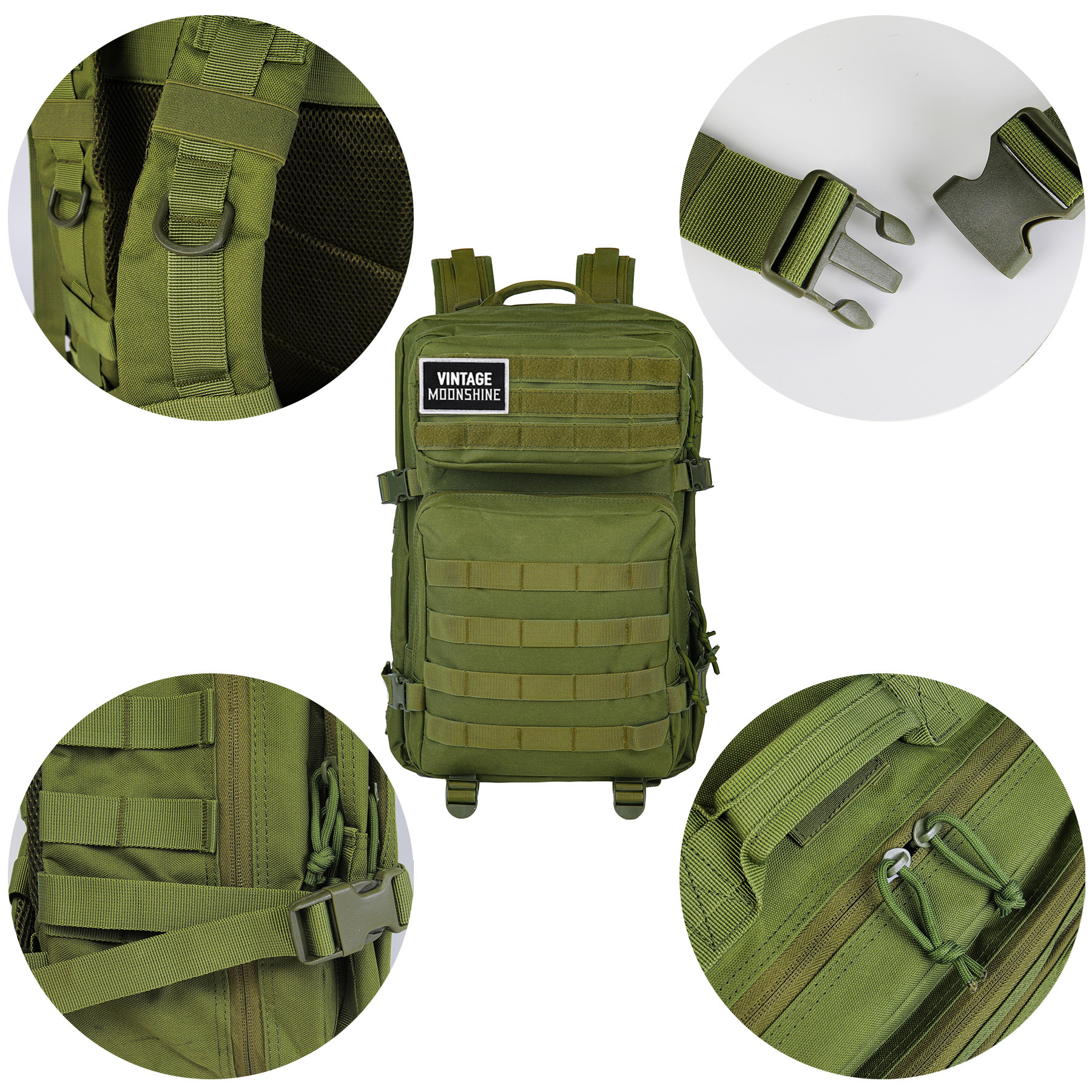 Large Water-Resistant Tactical Assault Backpack 4